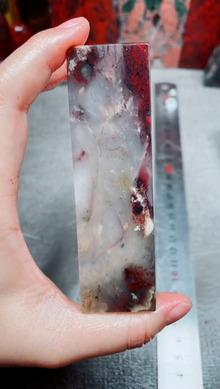 桂林鸡血玉素章3.0左右45