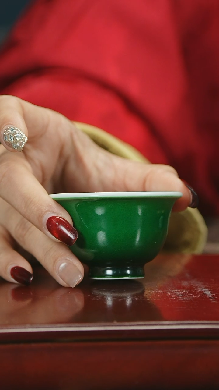 【闪购商品】瓷堂里郎窑绿小压手