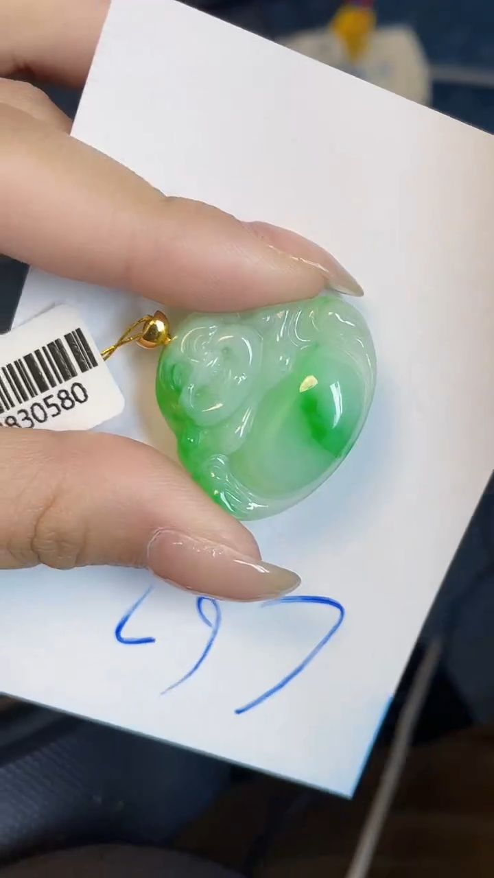 【闪购商品】翡翠颈饰18K金镶嵌00000000