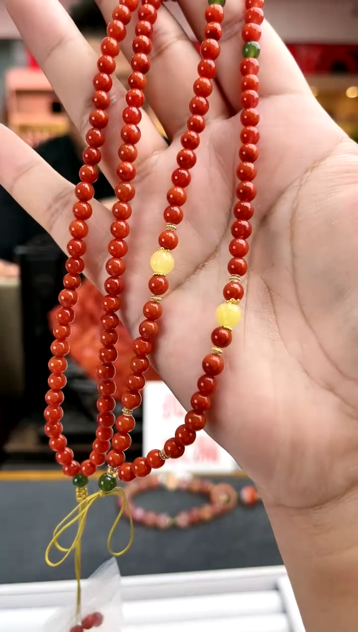 【闪购商品】南红玛瑙卡5万能挂件绳-多样性发一件银S925镶嵌一件11