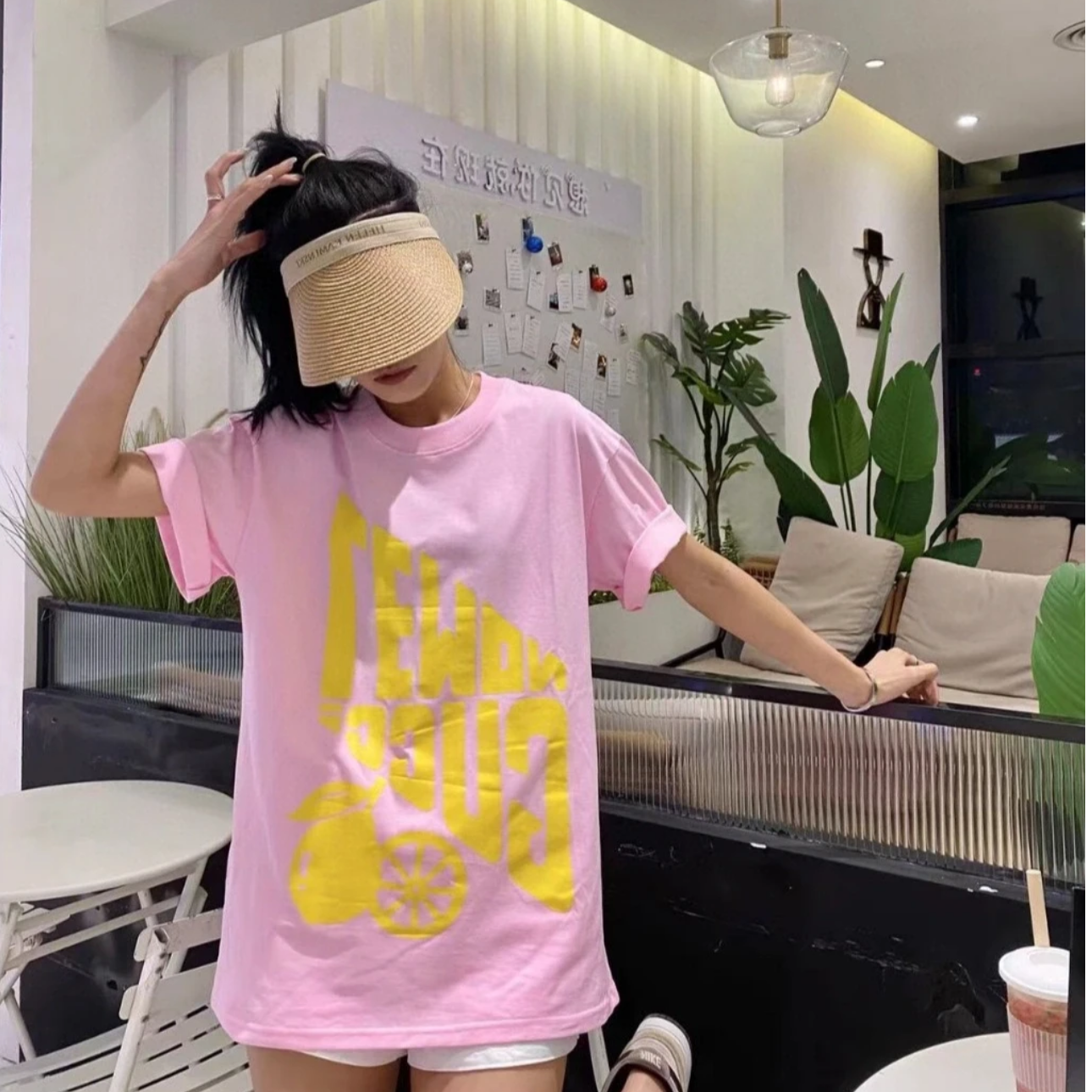 未使用 GUCCI/古驰 Gucci 樱桃柠檬印花圆领短袖T恤