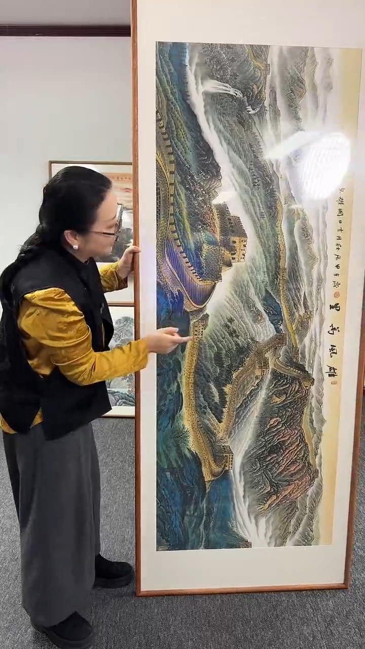 【闪购商品】国画长城210*80绘画作品