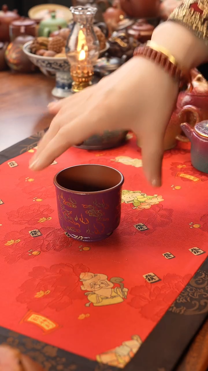 茶壶紫砂耙花主人杯