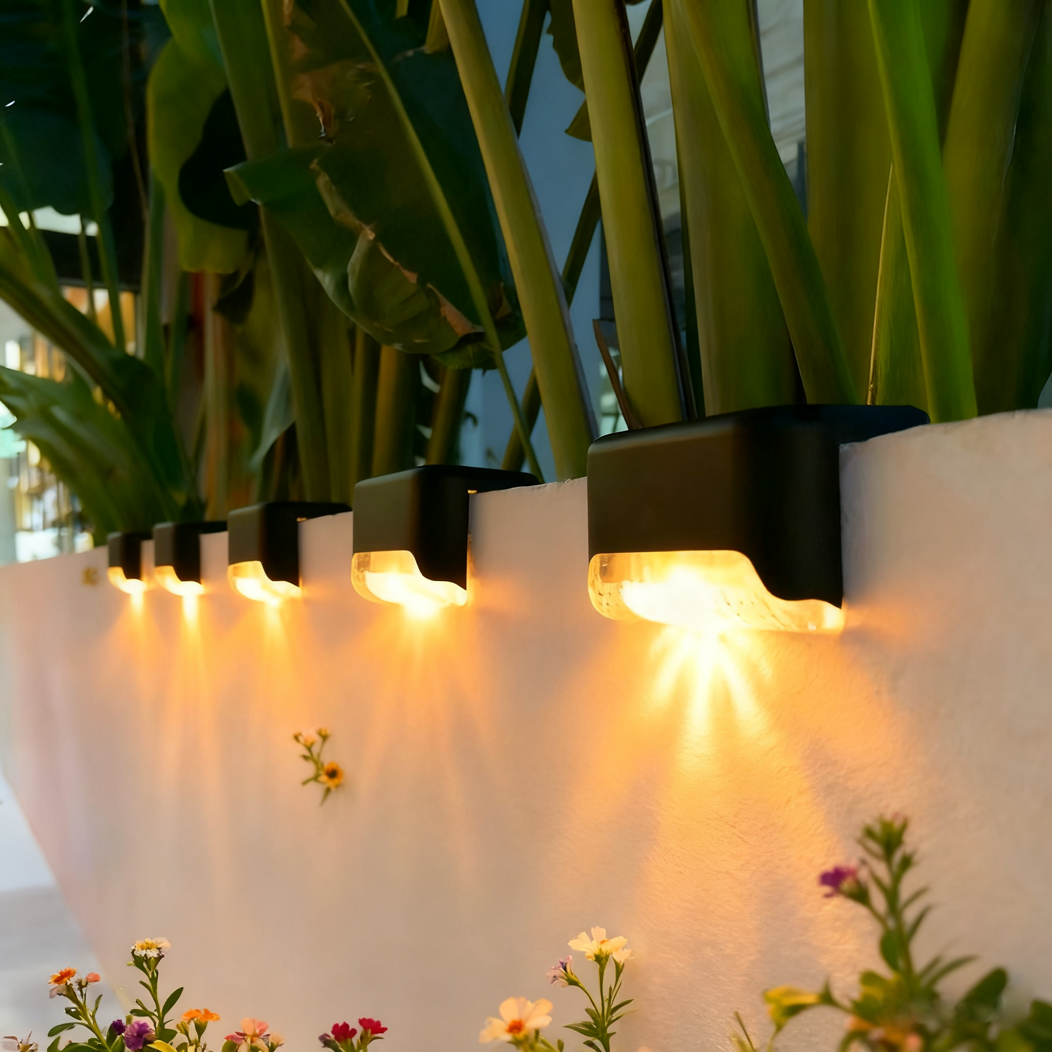 太阳能氛围灯别墅庭院灯护栏阶梯灯围墙壁灯装饰灯景观灯楼梯灯