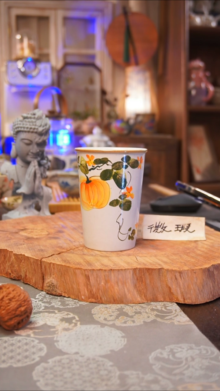 杯子南瓜手工手绘手工手绘