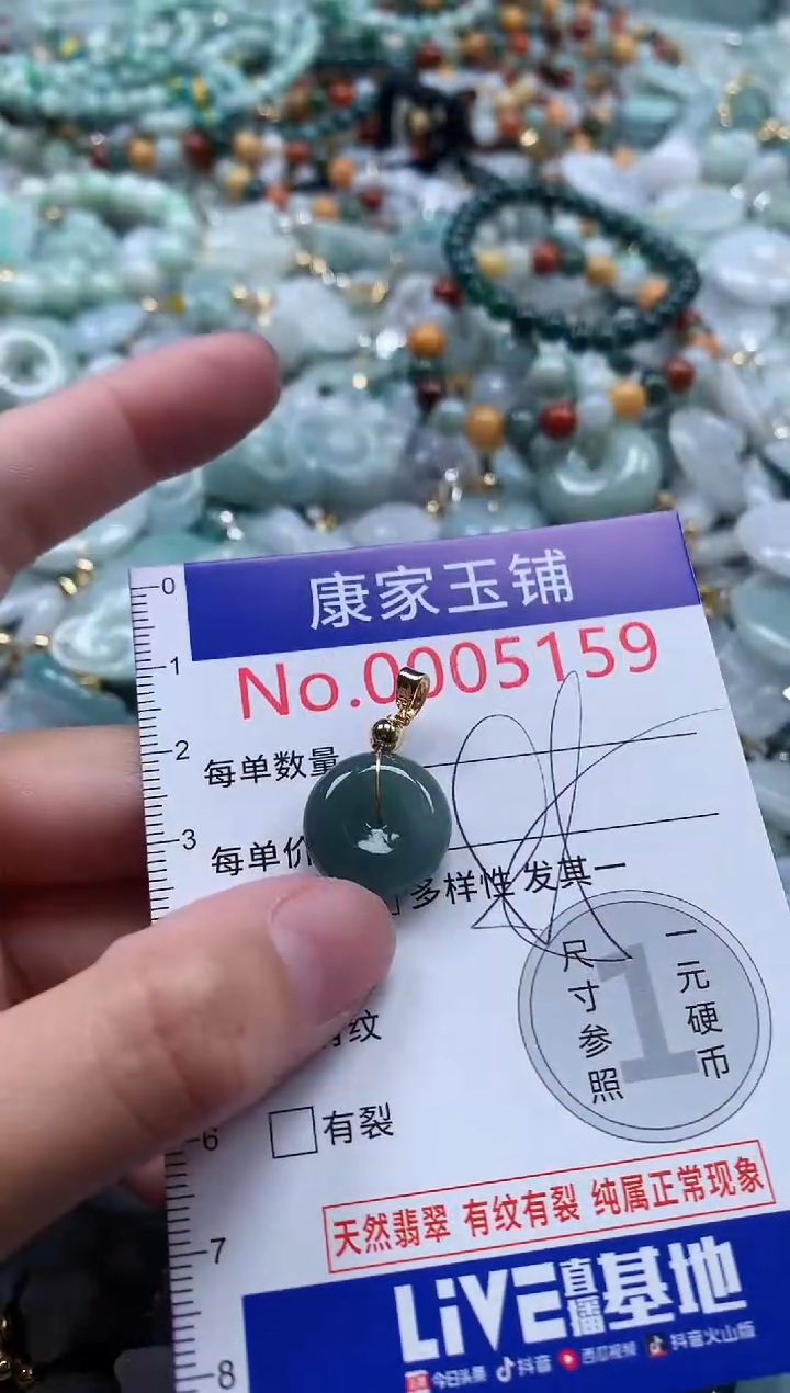 翡翠未镶嵌吊坠(不含链)5159