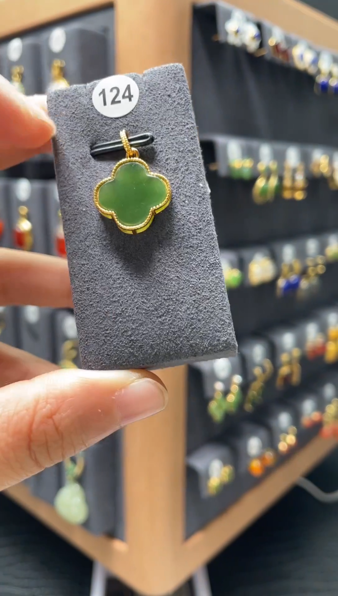 【闪购商品】和田玉颈饰银S925镶嵌0124