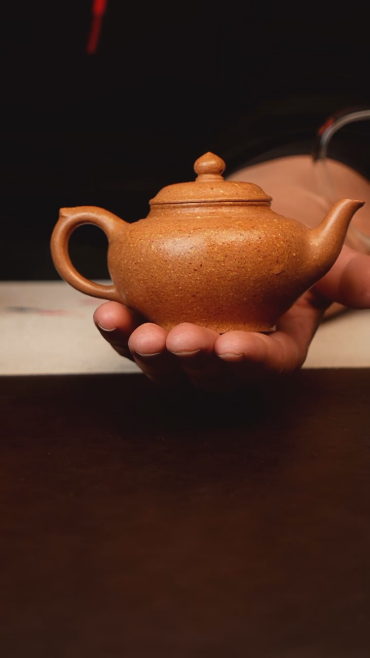 茶壶紫砂原矿紫砂金降坡笑樱