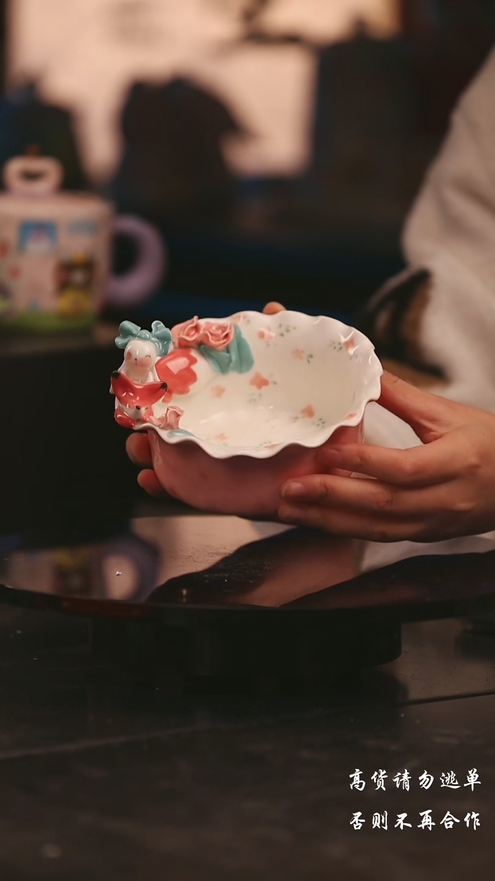 陶瓷景德镇可爱设计师款陶瓷