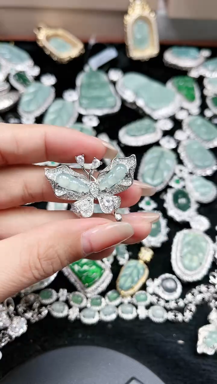 【闪购商品】翡翠颈饰未镶嵌赠皮绳1301