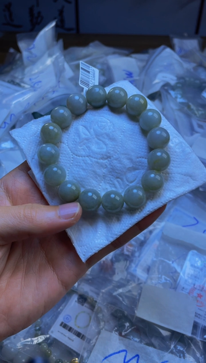 未镶嵌手链翡翠珠串13+