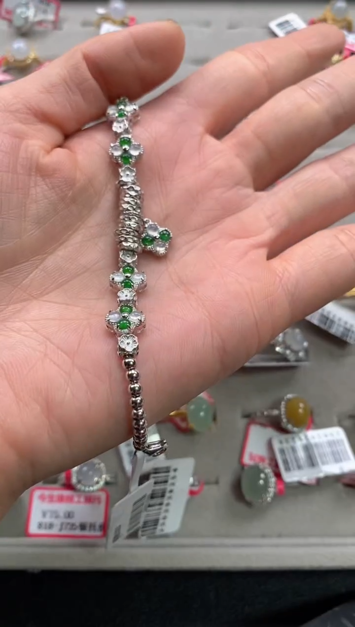 【闪购商品】翡翠戒指银S925镶嵌11111--8