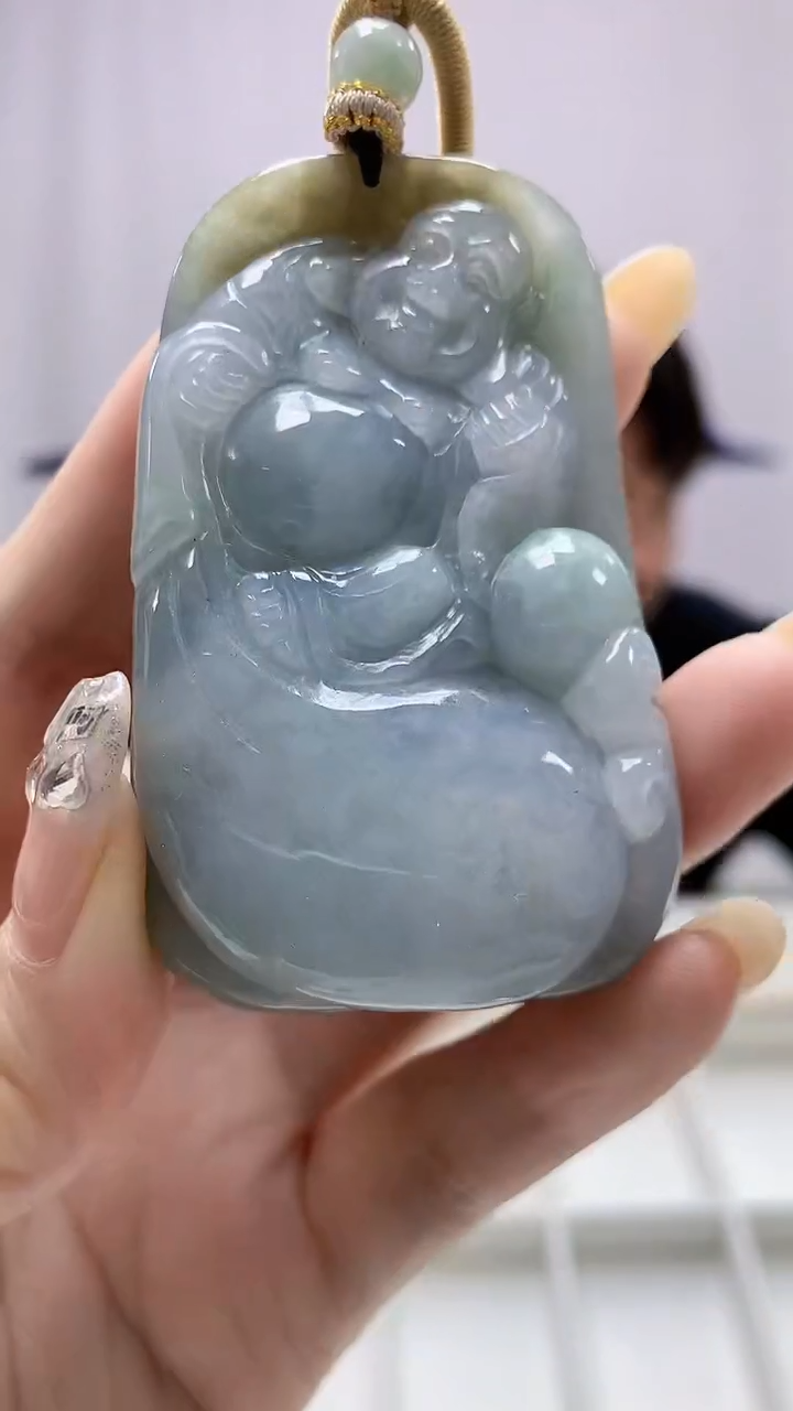 定制翡翠未镶嵌5060DD-毛货挂件147