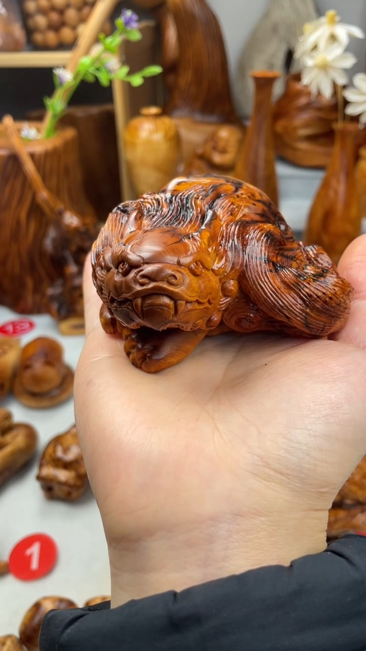 木玩**妆太行崖柏陈化精品 貔貅/把件/雕刻件-鉴赏期48小时