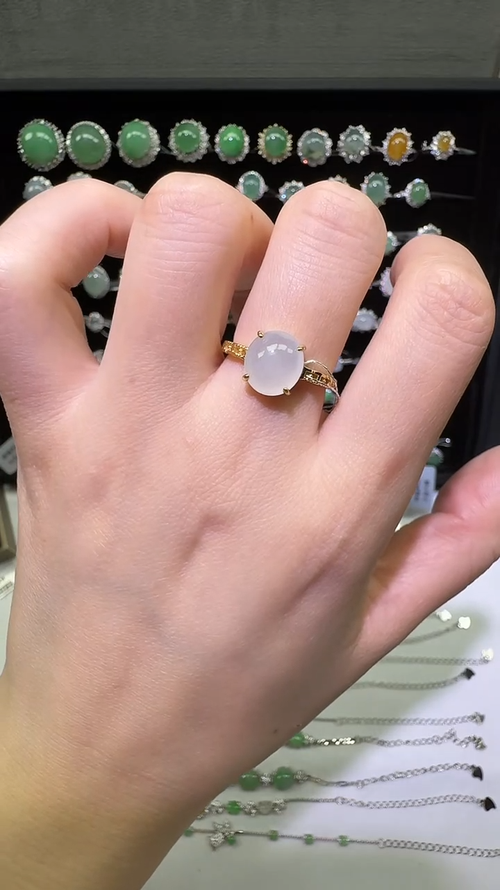 银S925镶嵌戒指翡翠戒指21