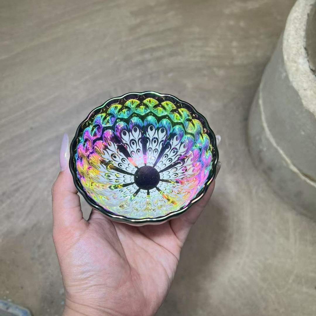 茶器茶杯 七彩孔雀