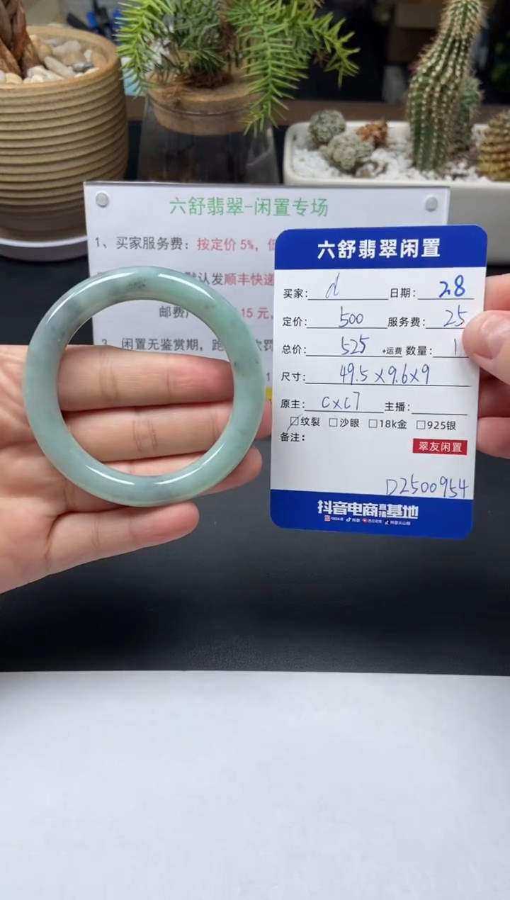 【闪购商品】翡翠手镯未镶嵌D2500954