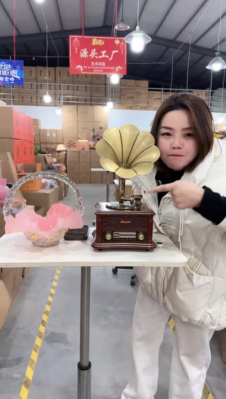 【闪购商品】玻璃于清花器R-早86