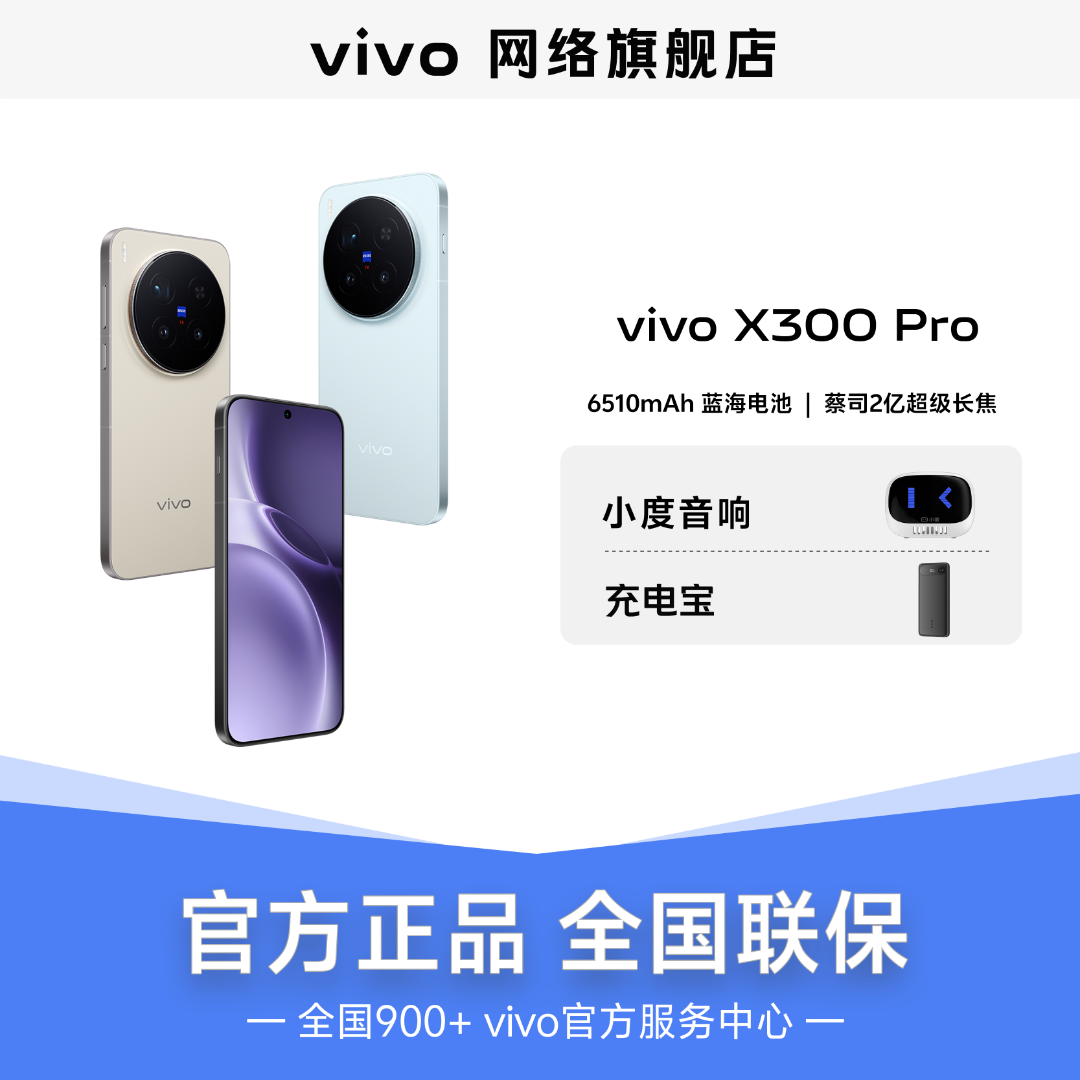 【地方补贴】vivo X300 Pro 蔡司2亿超级长焦 蔡司旗舰多种拍照手机