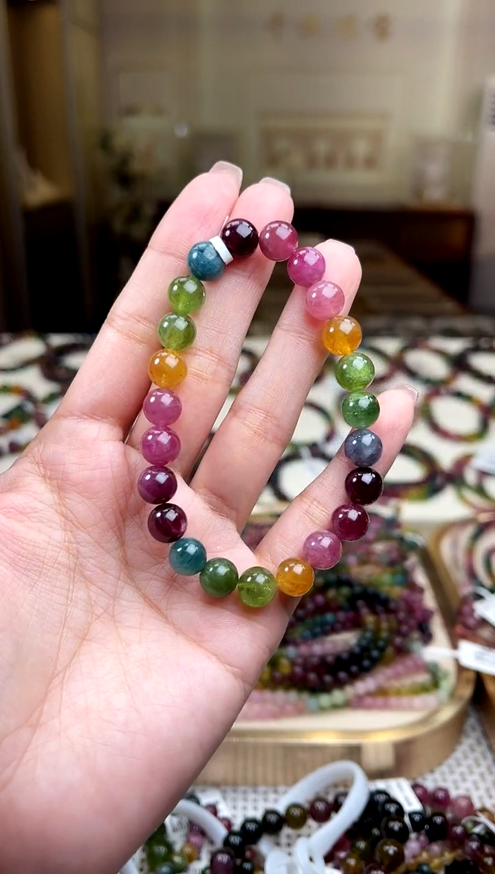 【闪购商品】碧玺/未镶嵌8mm+碧玺单圈多样性发货