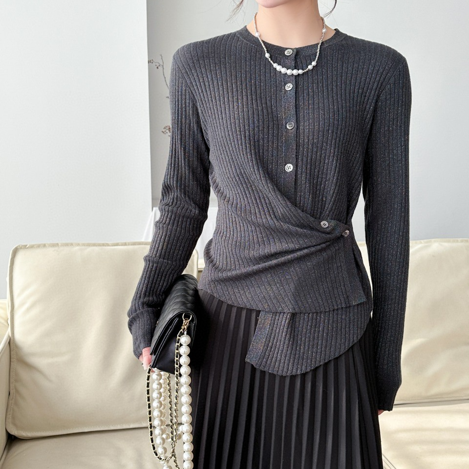 【英琪】时尚优雅减龄百搭针织开衫 A0799