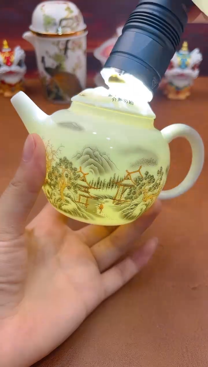 陶瓷茶具摆件旅行套组