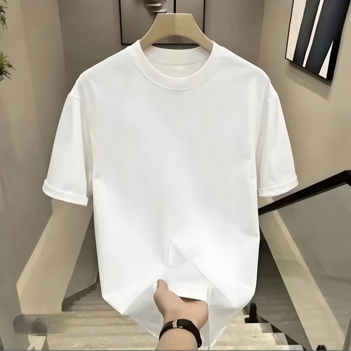 【白鸽潮奢】男士T恤短袖 改