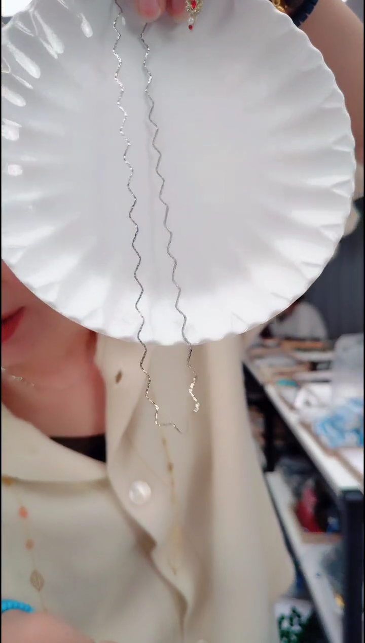 无合金26106水波纹链   