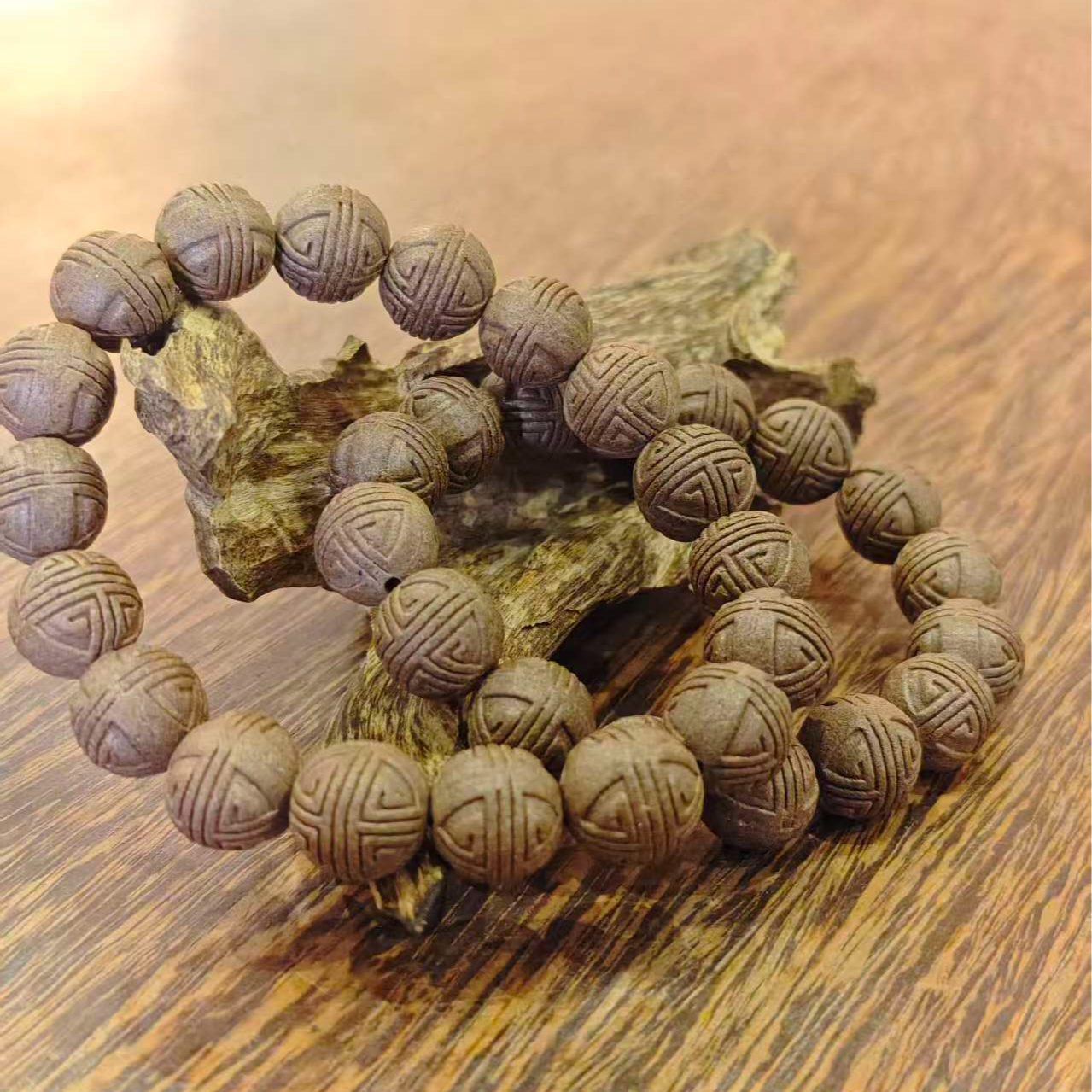 一脉香传【安神寿字珠】-天然合香手工创意饰品