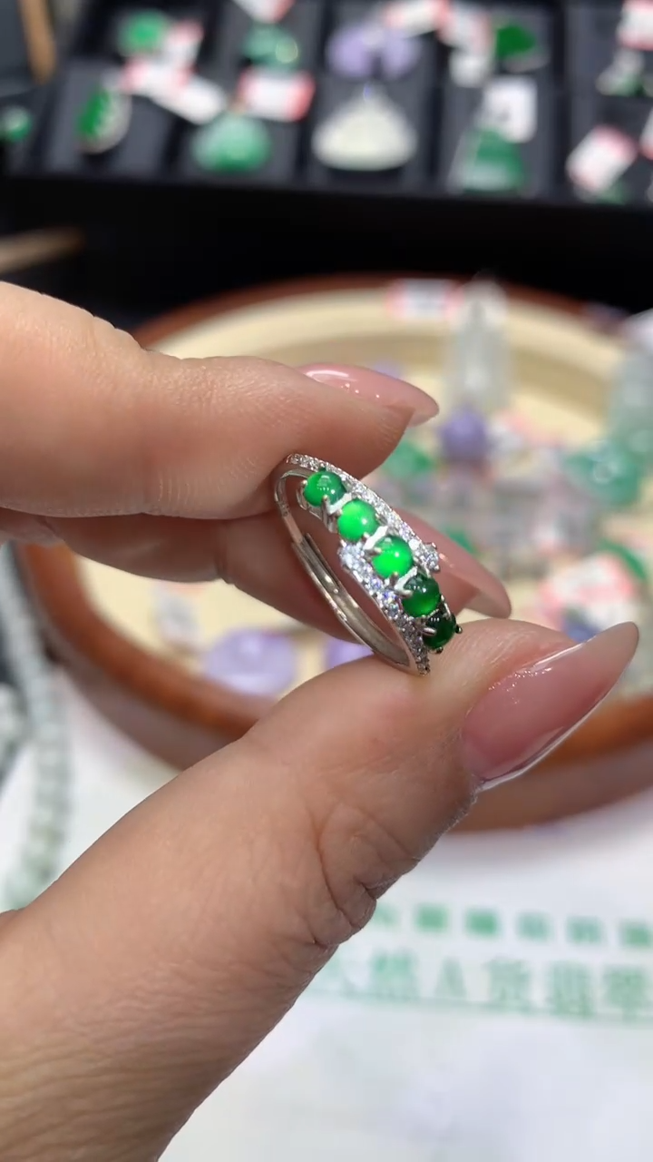 【闪购商品】翡翠戒指未镶嵌天然A货翡翠