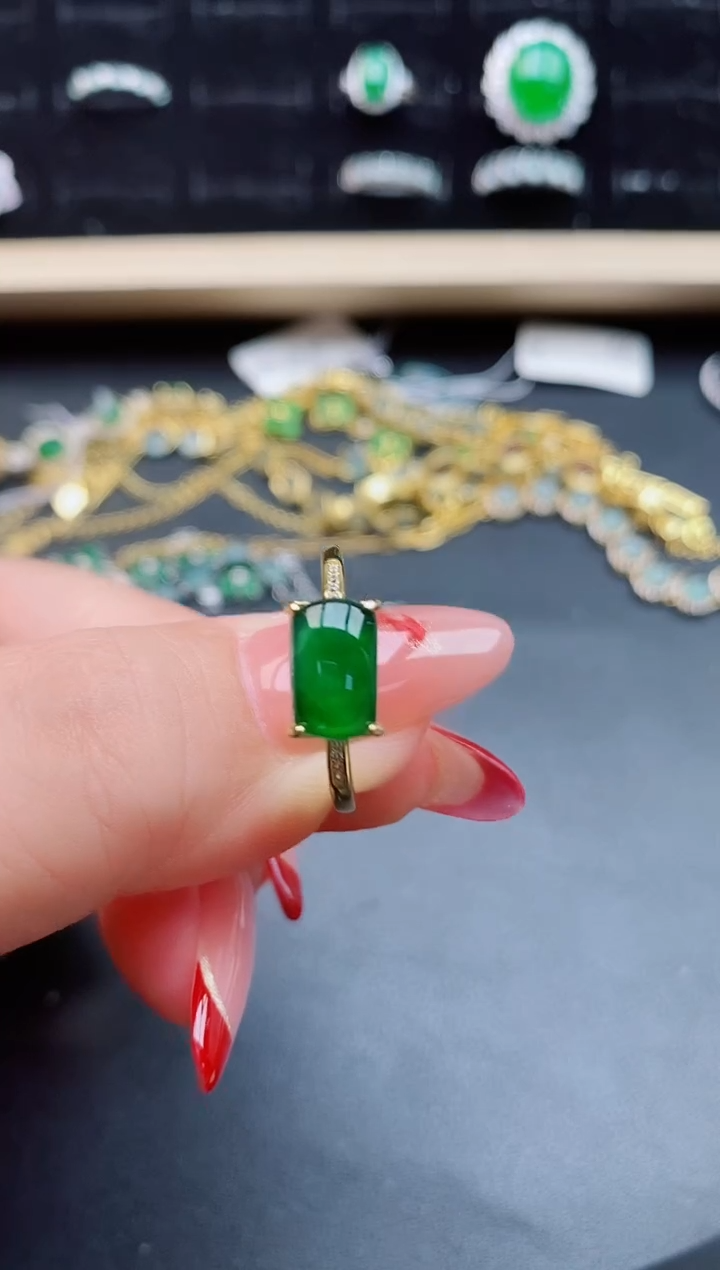 【闪购商品】翡翠戒指银S925镶嵌1212