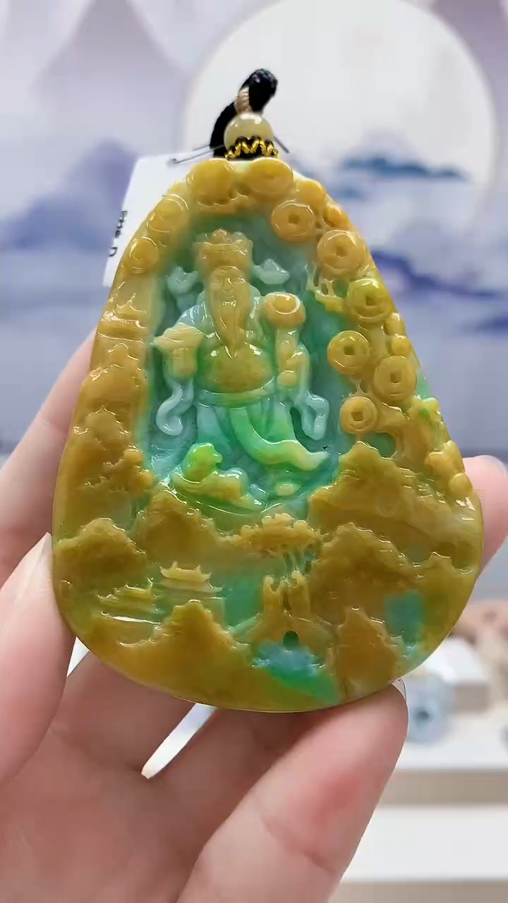 未镶嵌定制翡翠5160ry-毛货挂件76