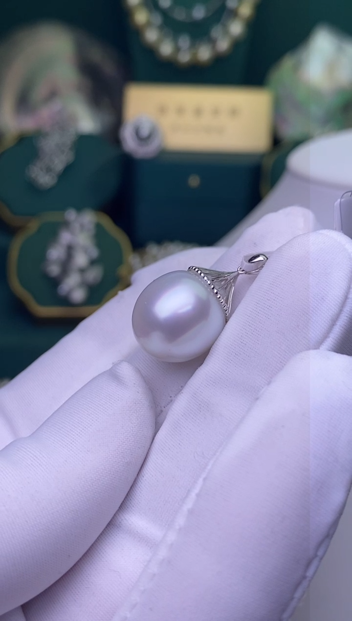 【闪购商品】海水珍珠颈饰18K金镶嵌13-14