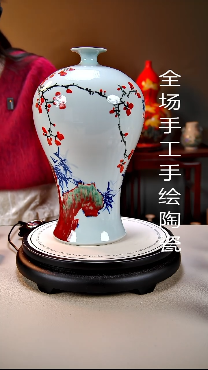 摆件陶景德镇手绘陶瓷17