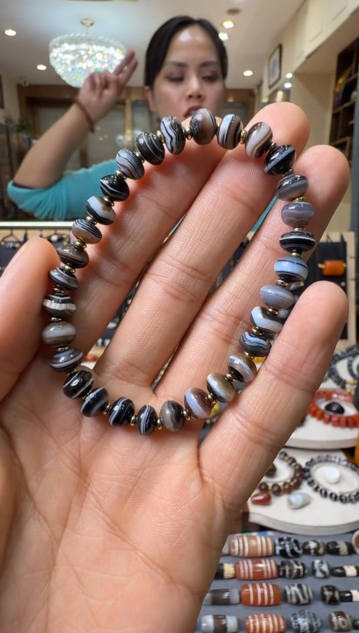 【闪购商品】玛瑙/玉髓珠宝半成品未镶嵌玛瑙珠手串