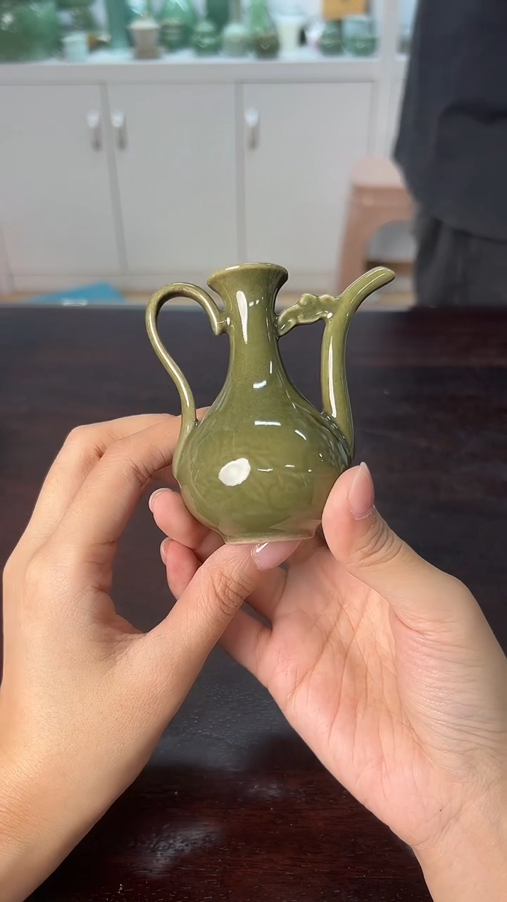 龙泉云间青瓷小米茶器