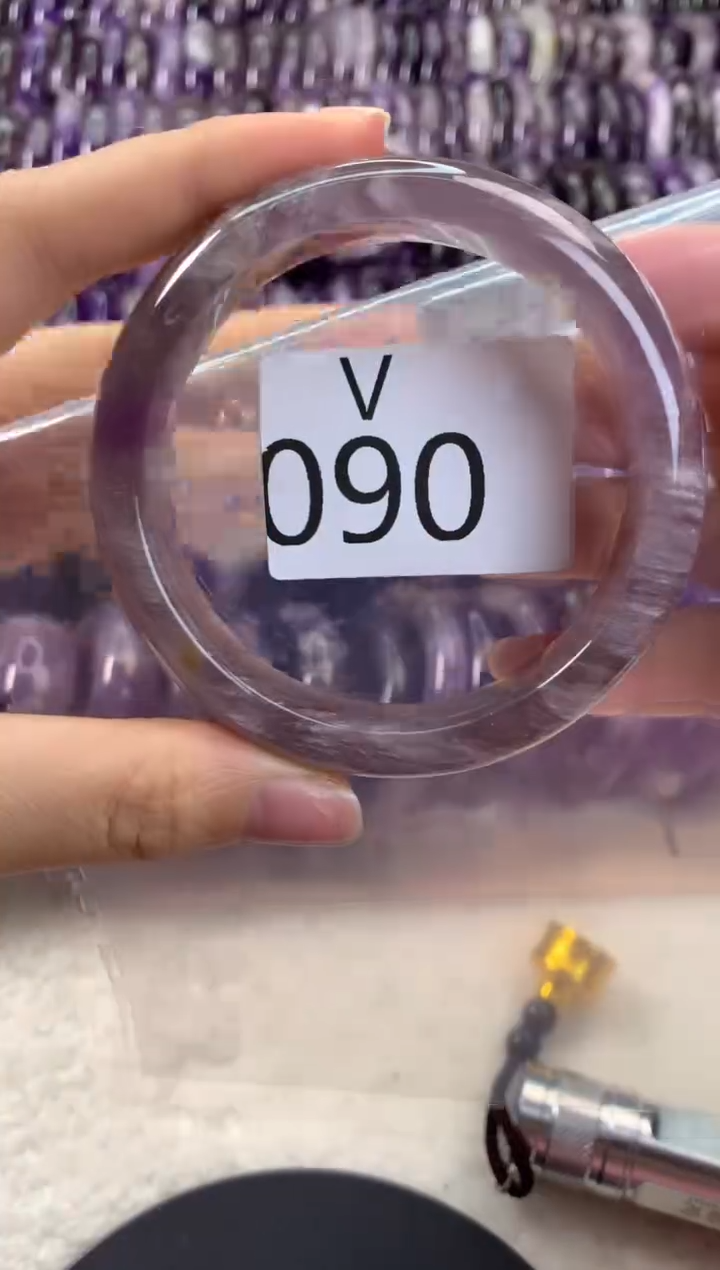 【闪购商品】水晶水晶手镯V未镶嵌090-58