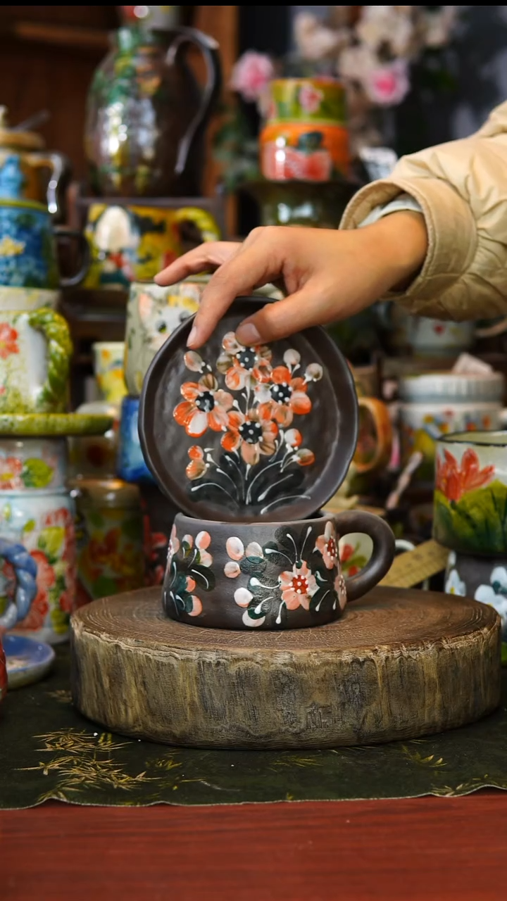 陶瓷176景德镇手工手绘釉下彩陶瓷