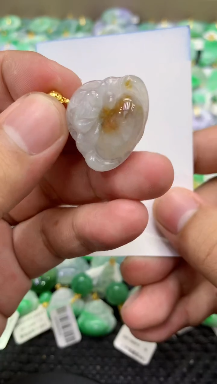 颈饰未镶嵌翡翠天然缅甸翡翠A货