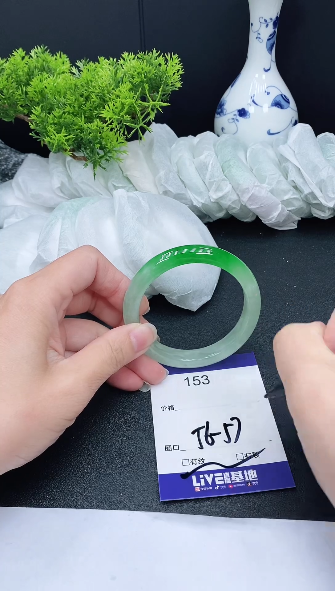 未镶嵌手镯翡翠153
