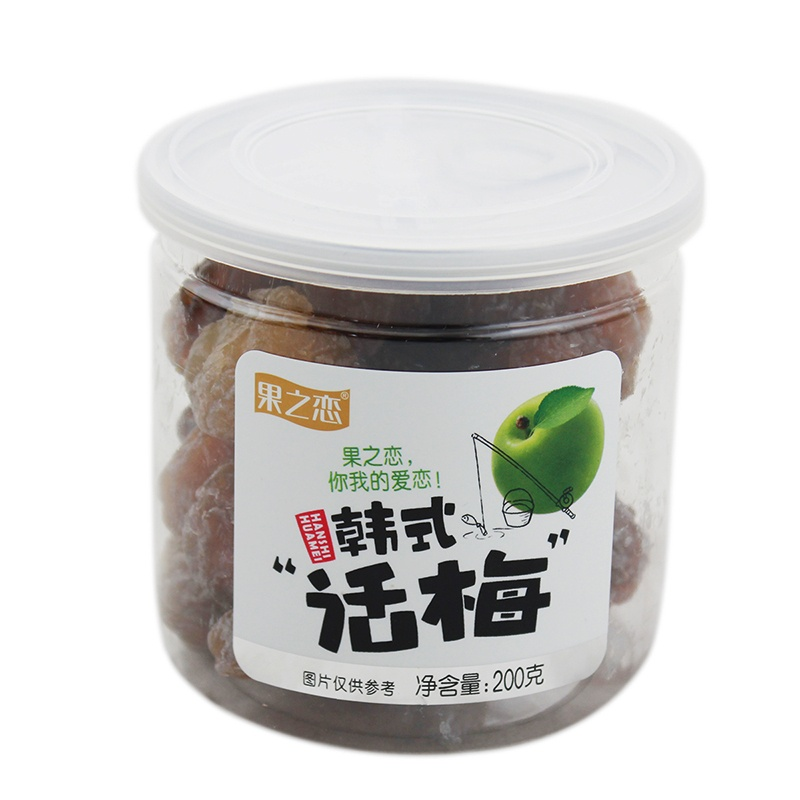 果之恋易拉罐韩式话梅200g