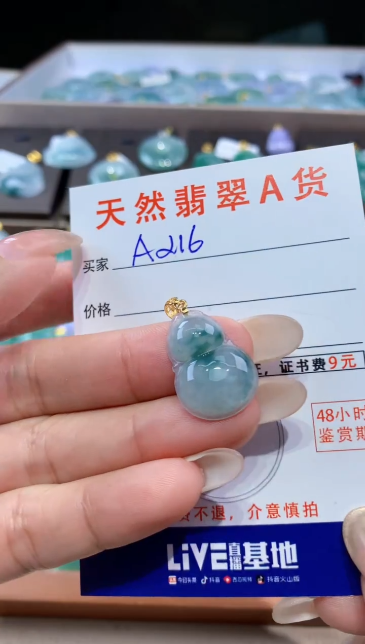 颈饰未镶嵌翡翠天然翡翠A货挂件