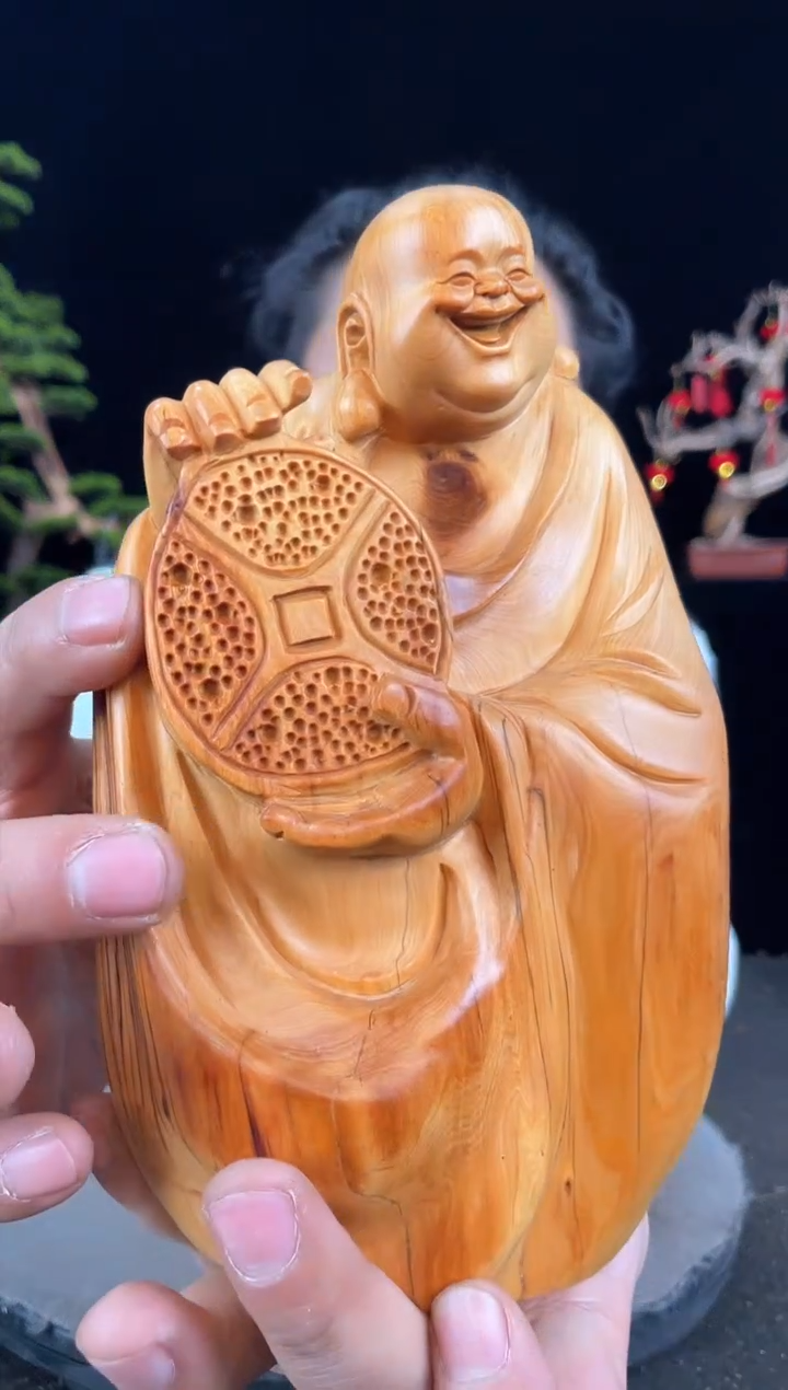 【闪购商品】非洲檀香无事牌手工摆件,先抢先得!