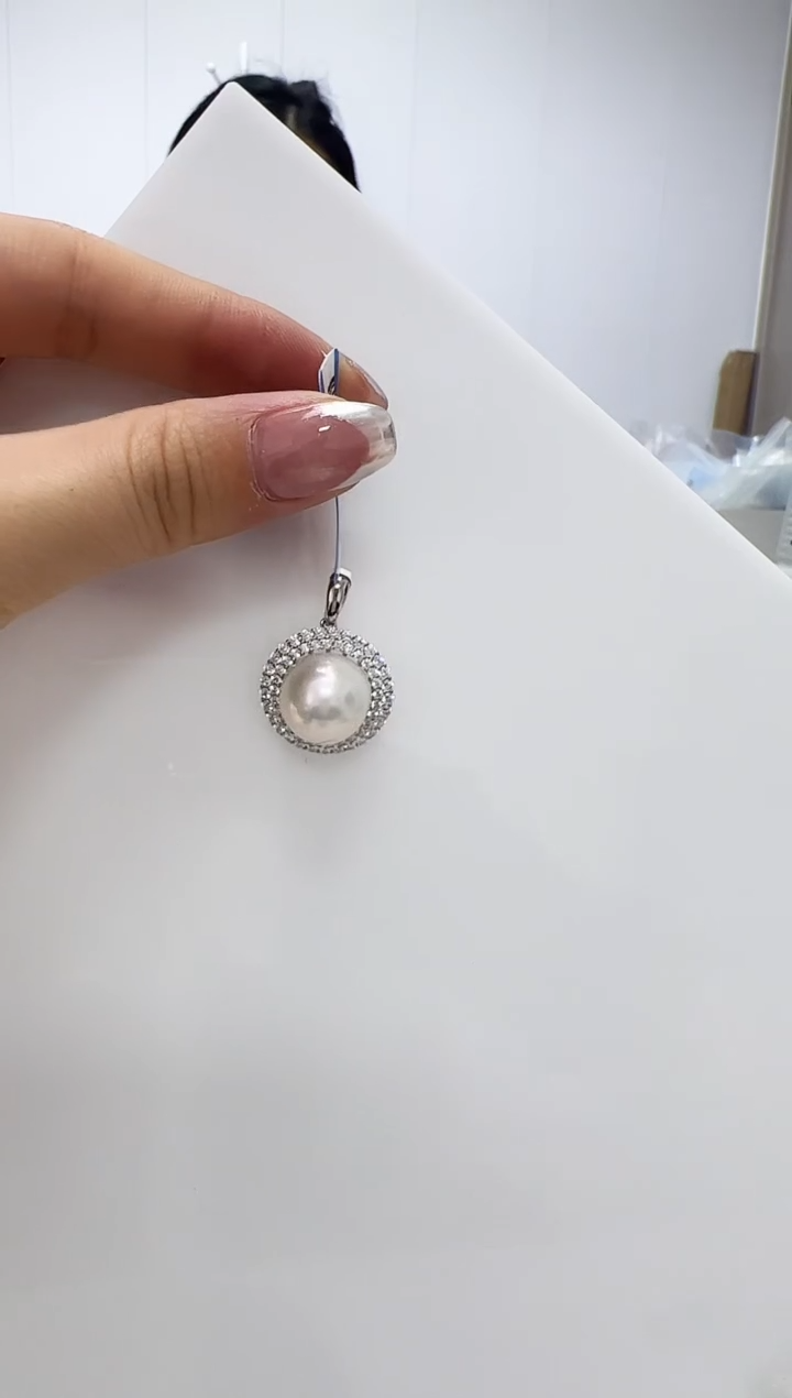 【闪购商品】淡水珍珠DA银S925镶嵌吊坠 B634