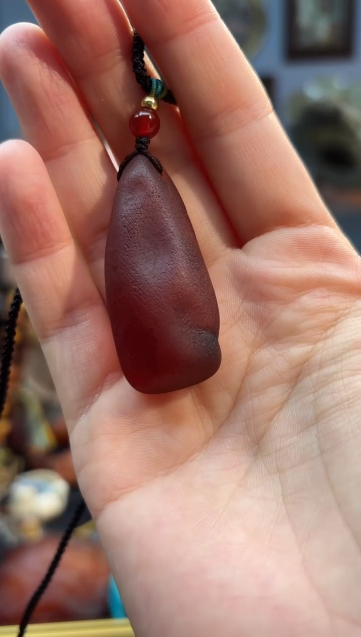 琥珀颈饰未镶嵌吊坠