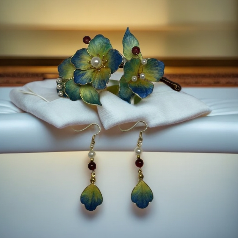 繁绒绒花古风蚕丝纯手工制作气质古典百搭头饰