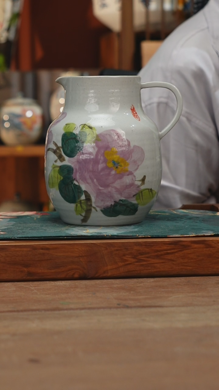 摆件景德镇釉下手绘陶瓷茶具，茶叶罐，咖啡杯