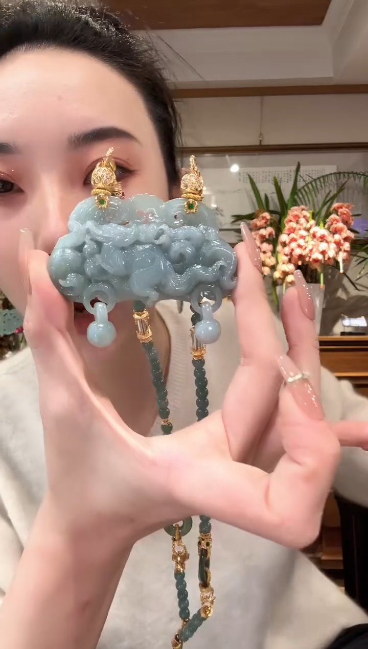 【闪购商品】翡翠颈饰未镶嵌国风