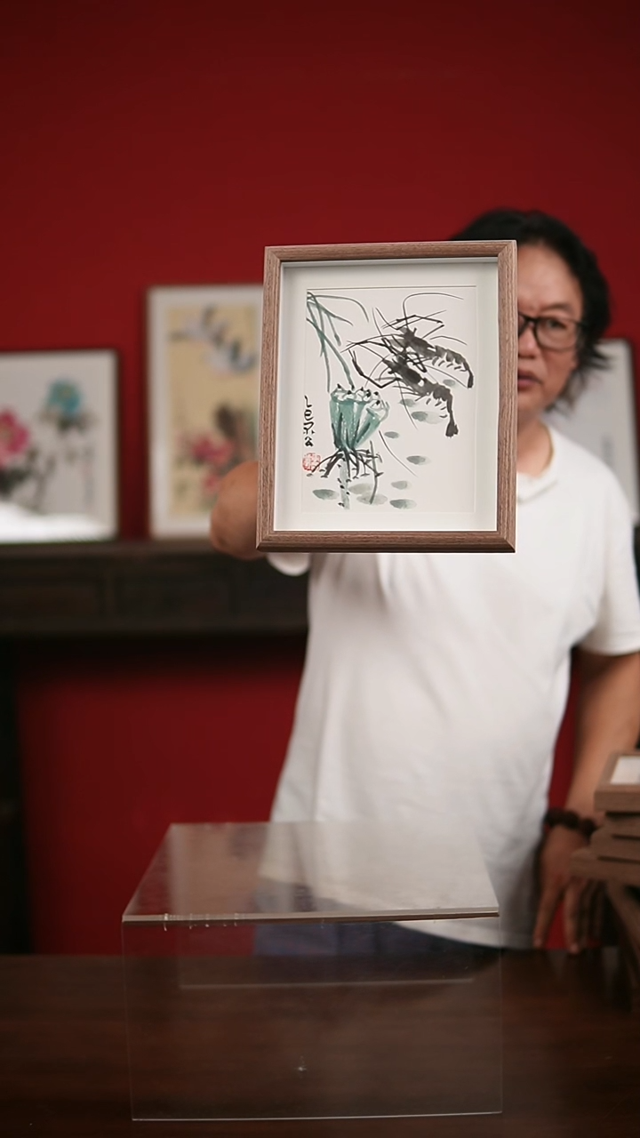 国画手写手绘-10寸摆台