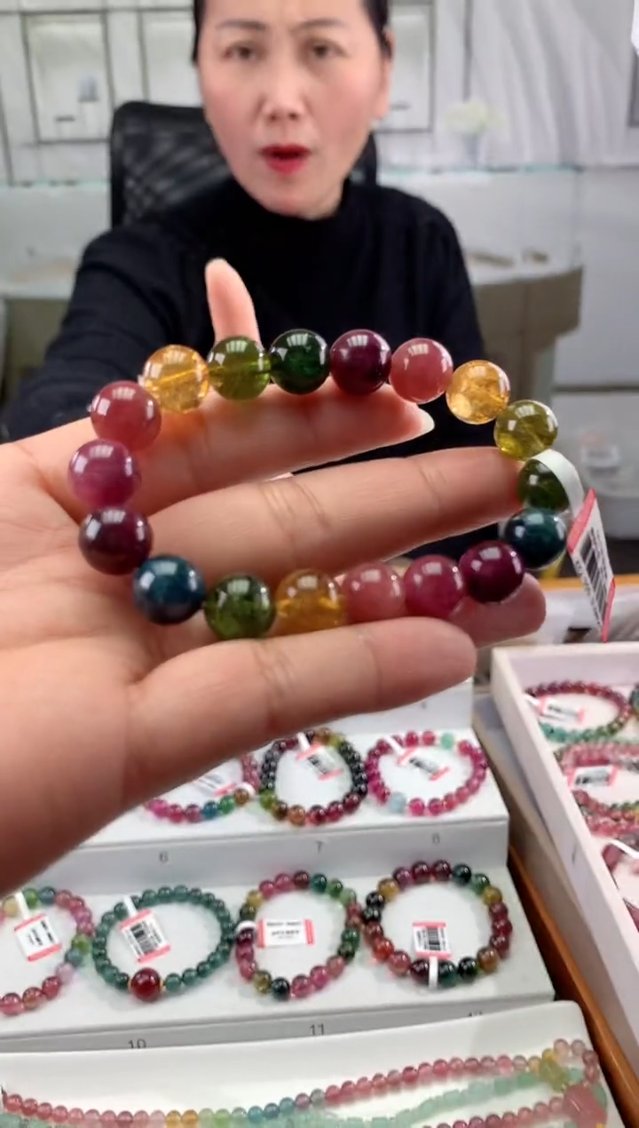 【闪购商品】碧玺手串未镶嵌多样性发一条